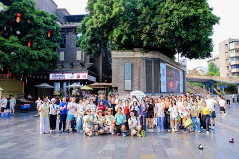Cultural walk at Kuanzhai Alley, Chengdu